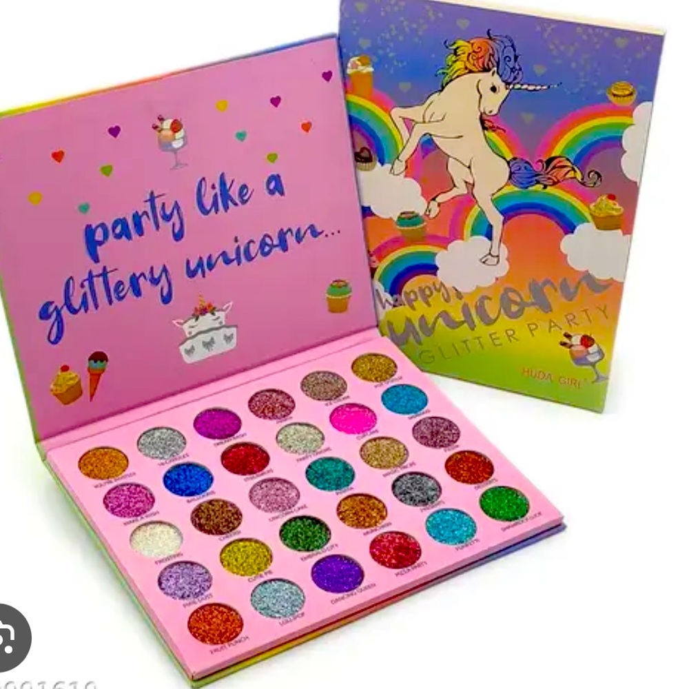 Vibrant Glitter Eyeshadow Palette - Multicolor 30 colors
